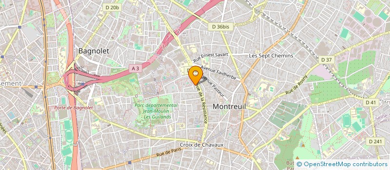 localisation de l'entreprise MADAME DJAMILA BENALI à MONTREUIL