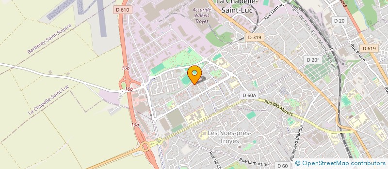 localisation de l'entreprise MADAME DJAMILA BOUHADJI  LA CHAPELLE-SAINT-LUC