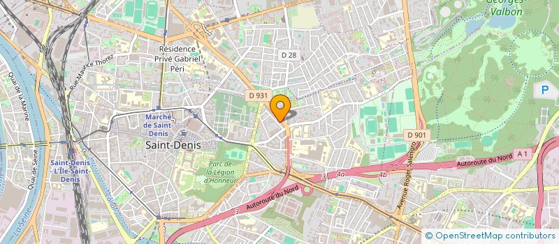 localisation de l'entreprise MADAME DJAMILA BOUMEDIEN à SAINT-DENIS