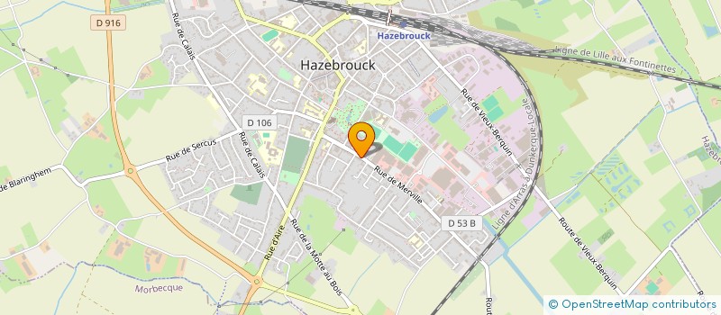 localisation de l'entreprise MADAME DJAMILA BOUROKBA à HAZEBROUCK