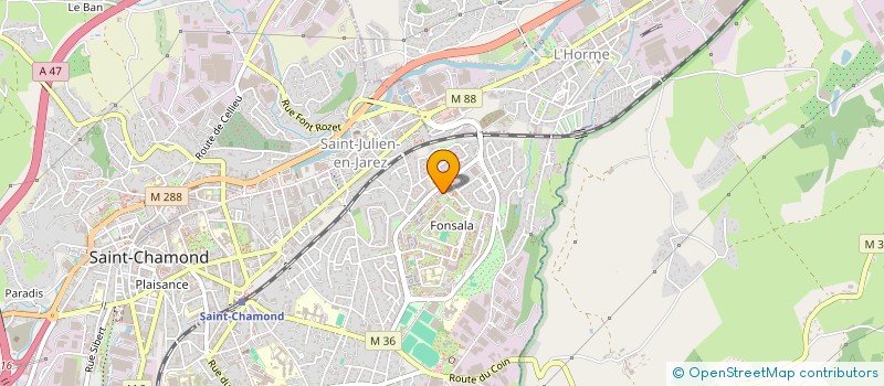 localisation de l'entreprise MADAME DJAMILA DEMDOUM  SAINT-CHAMOND