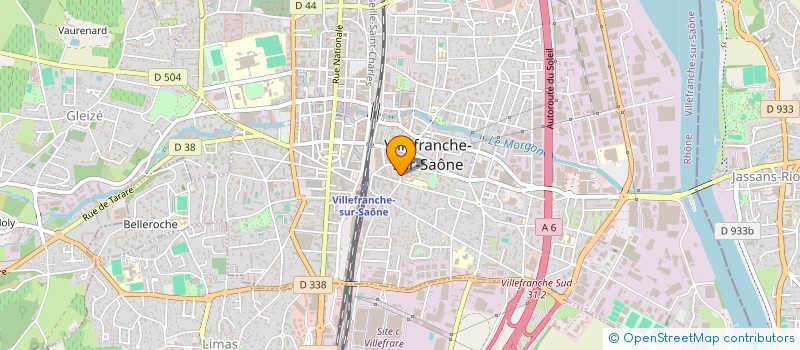 localisation de l'entreprise MADAME DJAMILA EL YAZID  VILLEFRANCHE-SUR-SAONE