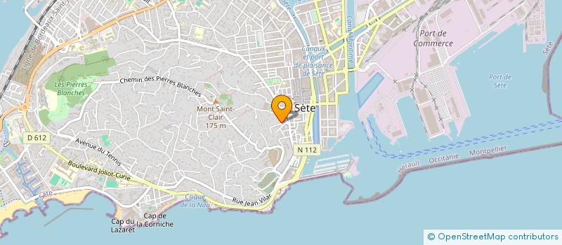 localisation de l'entreprise MADAME DJAMILA GUENOUNE à SETE