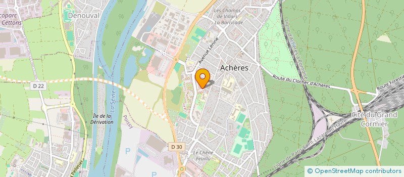 localisation de l'entreprise MADAME DJAMILA HAMADI  ACHERES