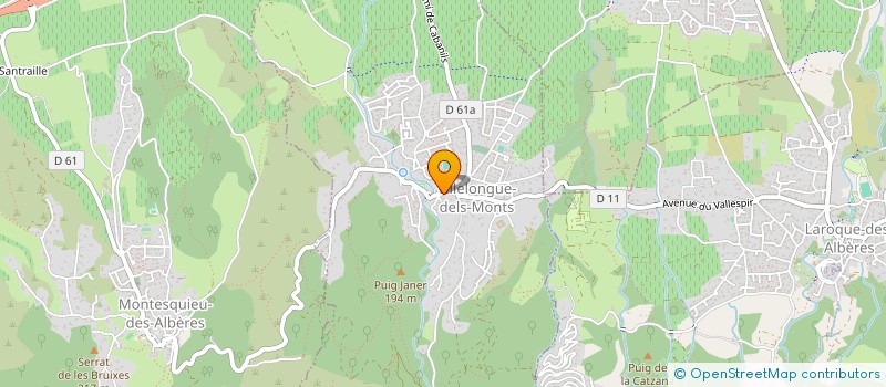 localisation de l'entreprise MADAME DJAMILA HAMANI  VILLELONGUE-DELS-MONTS
