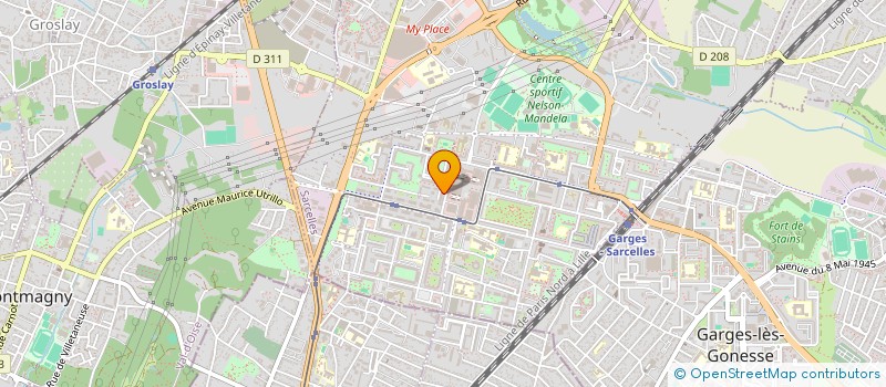 localisation de l'entreprise MADAME DJAMILA HANNACHI à SARCELLES