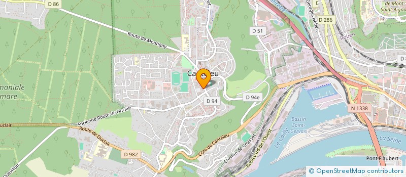 localisation de l'entreprise MADAME DJAMILA KEZAR  CANTELEU