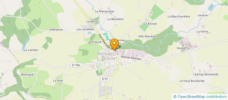 localisation de l'entreprise MADAME DJAMILA KHOUAS  BAZOUGES-LA-PEROUSE