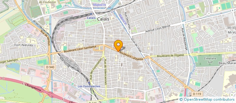 localisation de l'entreprise MADAME DJAMILA LATEB à CALAIS