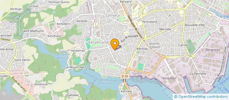 localisation de l'entreprise MADAME DJAMILA LEBUNETEL  LORIENT