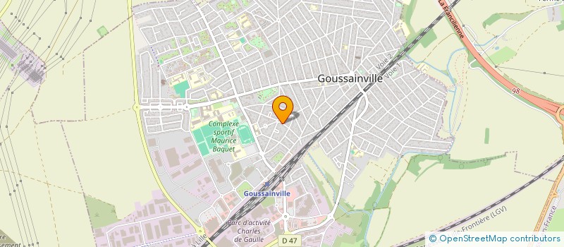 localisation de l'entreprise MADAME DJAMILA LOPES PEREIRA DE JESUS  GOUSSAINVILLE