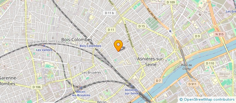 localisation de l'entreprise MADAME DJAMILA MARTINA  ASNIERES-SUR-SEINE