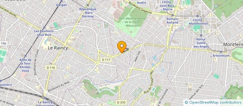 localisation de l'entreprise MADAME DJAMILA OULAHSEN à CLICHY-SOUS-BOIS