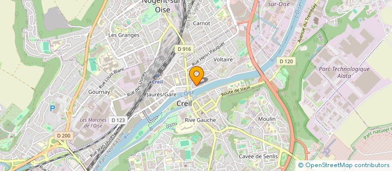 localisation de l'entreprise MADAME DJAMILA OULD SAID  CREIL