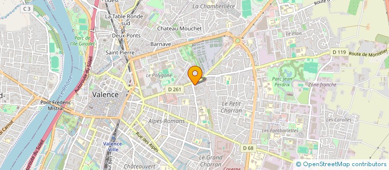 localisation de l'entreprise MADAME DJAMILA ROBIDET  VALENCE