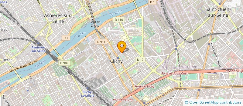 localisation de l'entreprise MADAME DJAMILA SEKHI à CLICHY