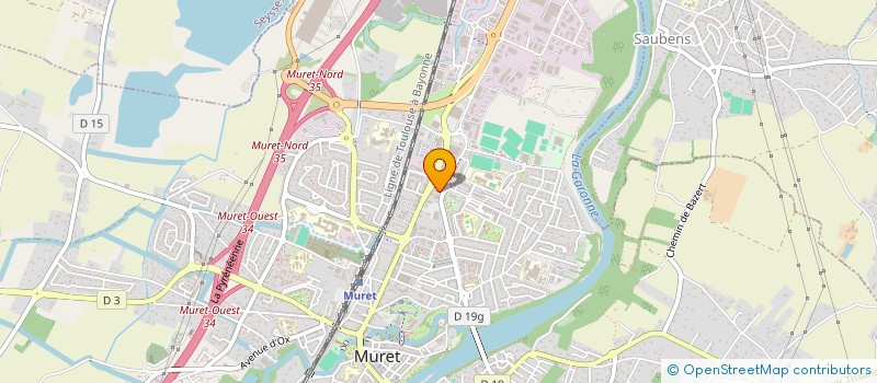 localisation de l'entreprise MADAME DJAMILA SEVA  MURET