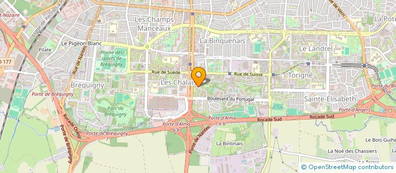 localisation de l'entreprise MADAME DJAMILATOU DRAME  RENNES