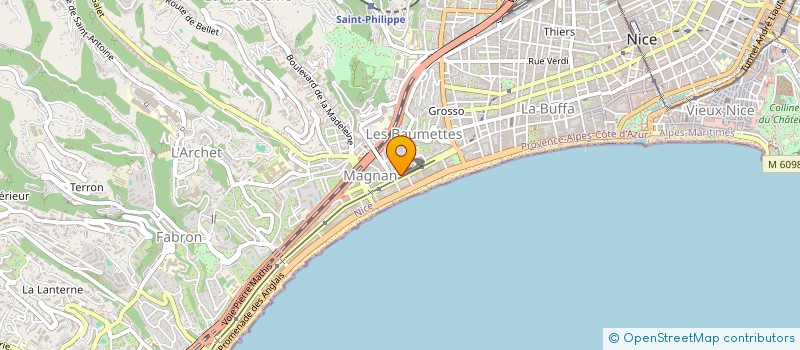 localisation de l'entreprise MADAME DJANETTE YAHYAOUI FONAINE à NICE