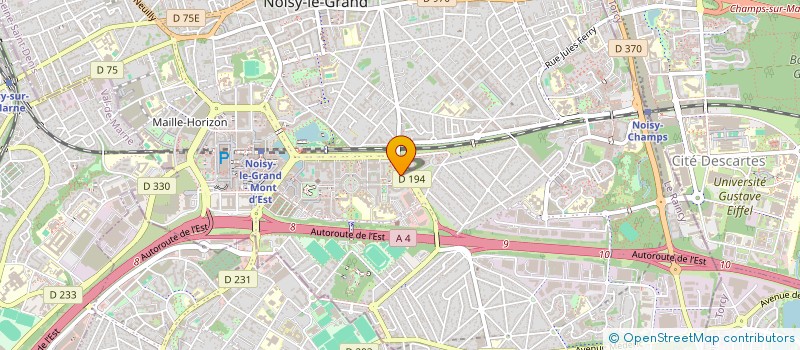 localisation de l'entreprise MADAME DJAOURIA RIDJALI  NOISY-LE-GRAND