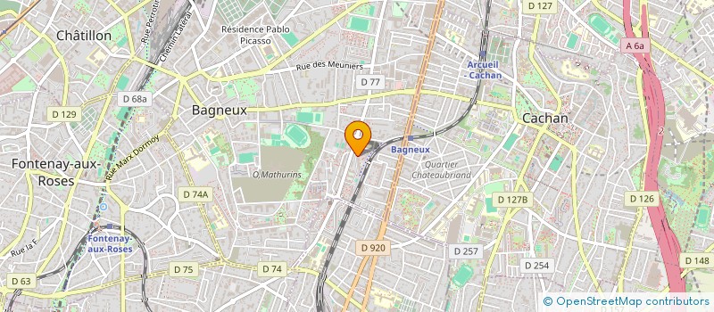 localisation de l'entreprise MADAME DJAZIA BOUDRARENE à BAGNEUX
