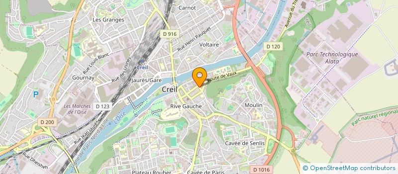 localisation de l'entreprise MADAME DJAZIA SMADI  CREIL