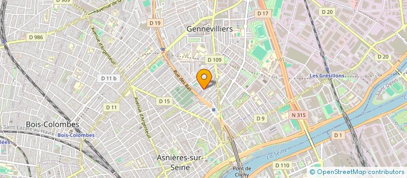 localisation de l'entreprise MADAME DJEDJIGA AMRANE à GENNEVILLIERS
