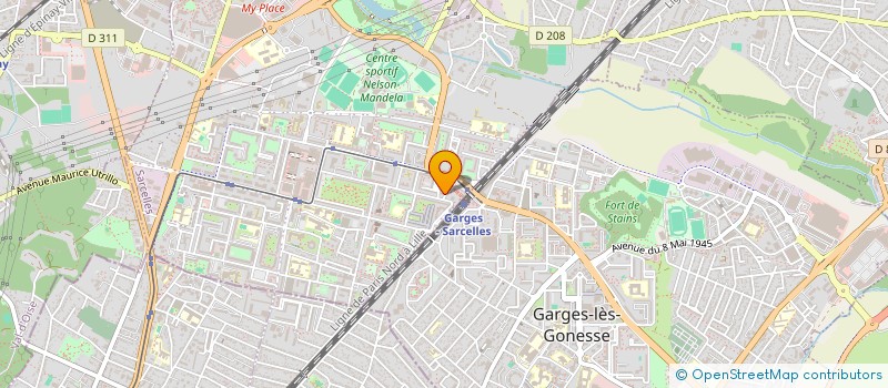 localisation de l'entreprise MADAME DJEDJIGA BEN HADJI  SARCELLES