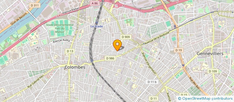 localisation de l'entreprise MADAME DJEDJIGA LALAM à COLOMBES