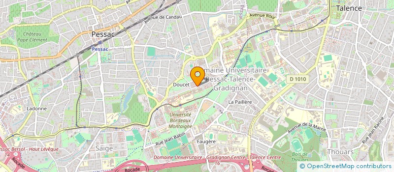 localisation de l'entreprise MADAME DJEDOUA LARISSA MARG KOFFI à PESSAC