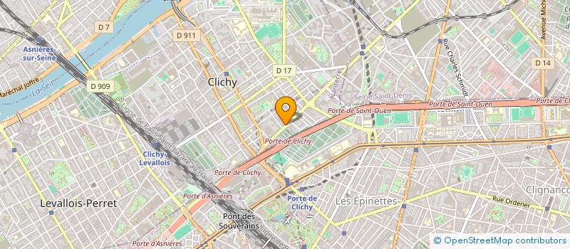 localisation de l'entreprise MADAME DJEINABA KANOUTE à CLICHY