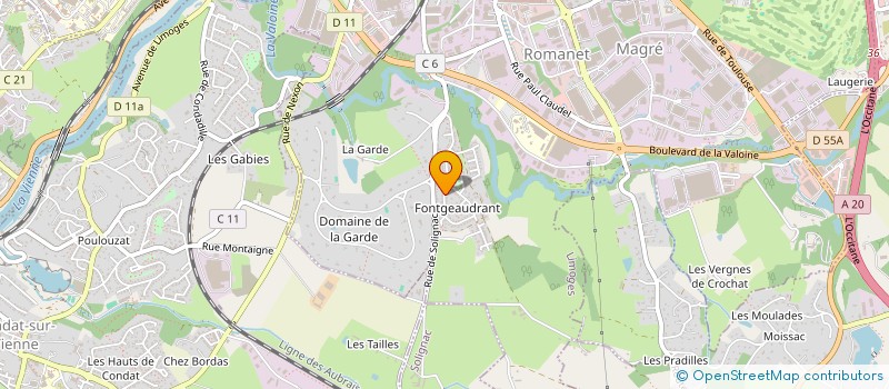 localisation de l'entreprise MADAME DJEJLANA DJEMAILJI à LIMOGES
