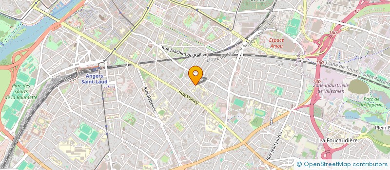 localisation de l'entreprise MADAME DJELAMINA BACO  ANGERS