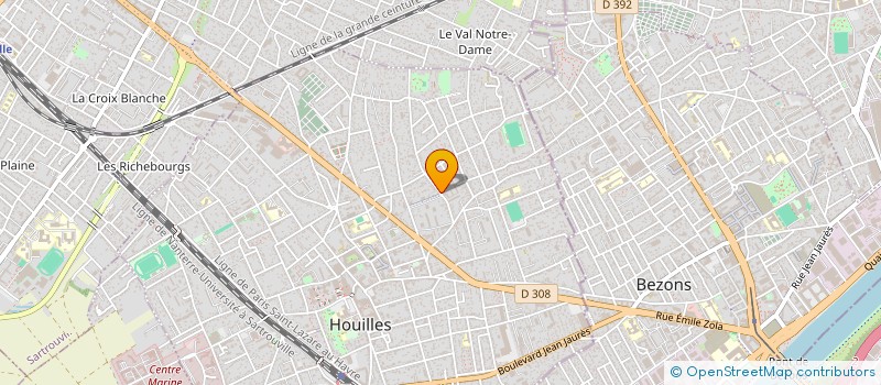 localisation de l'entreprise MADAME DJELIKA CISSE  HOUILLES