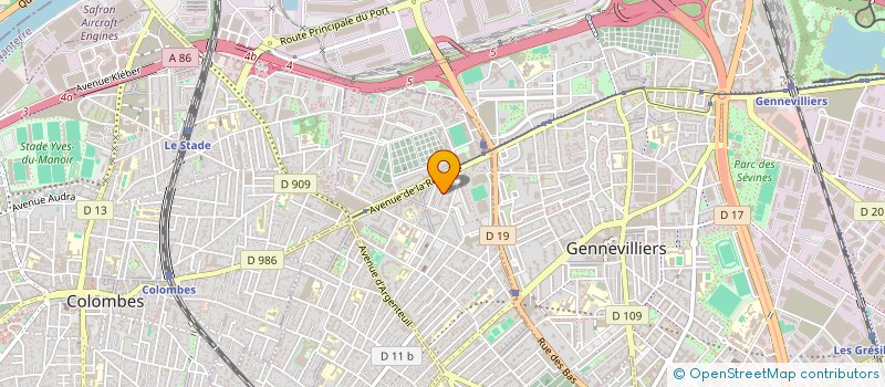 localisation de l'entreprise MADAME DJELISSIRA DIABATE  ASNIERES-SUR-SEINE