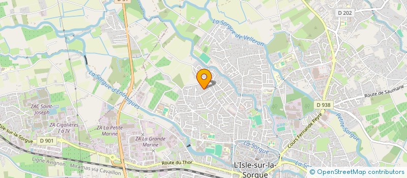 localisation de l'entreprise MADAME DJELLA MESLEM  L'ISLE-SUR-LA-SORGUE