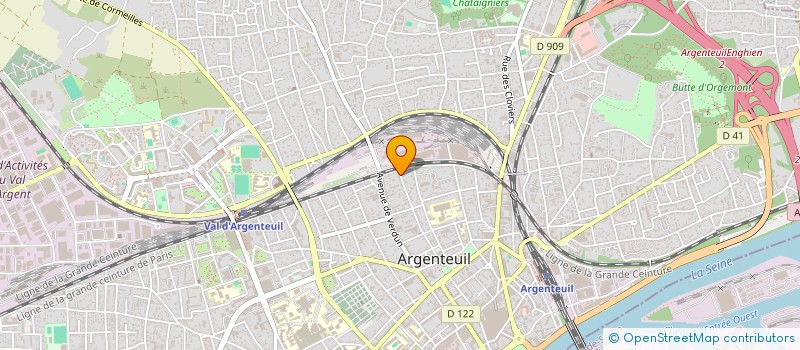 localisation de l'entreprise MADAME DJEMAA MESSAOUDA BENCHIKH  ARGENTEUIL