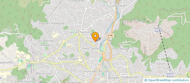 localisation de l'entreprise MADAME DJEMILA BEN RETIMA  TOULON