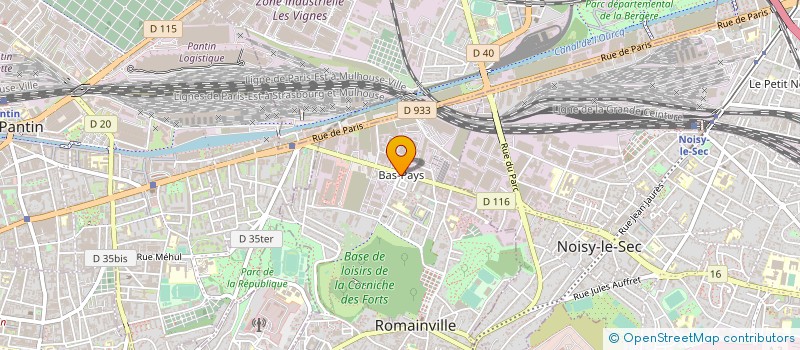 localisation de l'entreprise MADAME DJEMILA FARIK à ROMAINVILLE