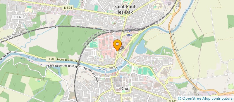 localisation de l'entreprise MADAME DJENABA SIDIBE à DAX