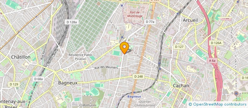 localisation de l'entreprise MADAME DJENABA SIDIBE à BAGNEUX