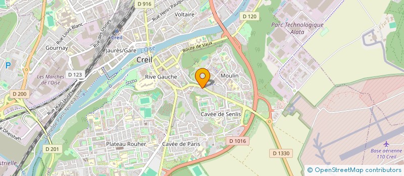 localisation de l'entreprise MADAME DJENABOU DJAU  CREIL