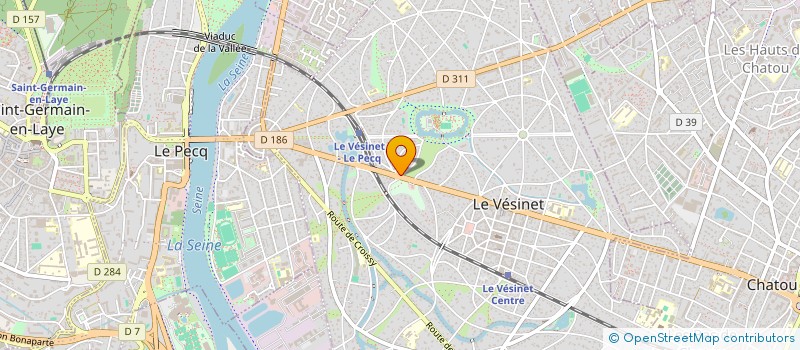 localisation de l'entreprise MADAME DJENAT OUIS  LE VESINET