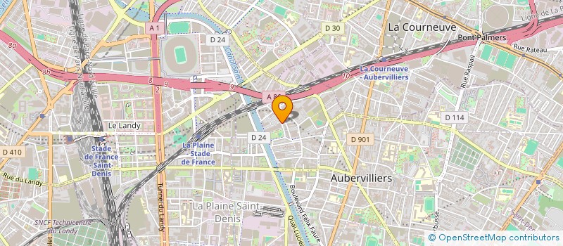 localisation de l'entreprise MADAME DJENEBA DIABIRA à AUBERVILLIERS