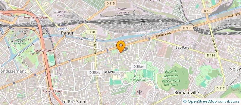 localisation de l'entreprise MADAME DJENEBOU SYLLA  PANTIN