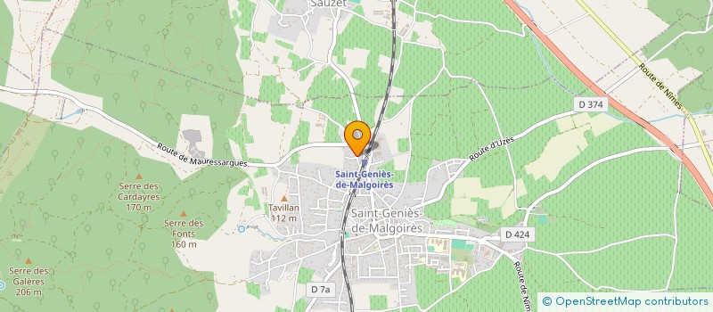 localisation de l'entreprise MADAME DJENNAH NID OUARAB  SAINT-GENIES-DE-MALGOIRES