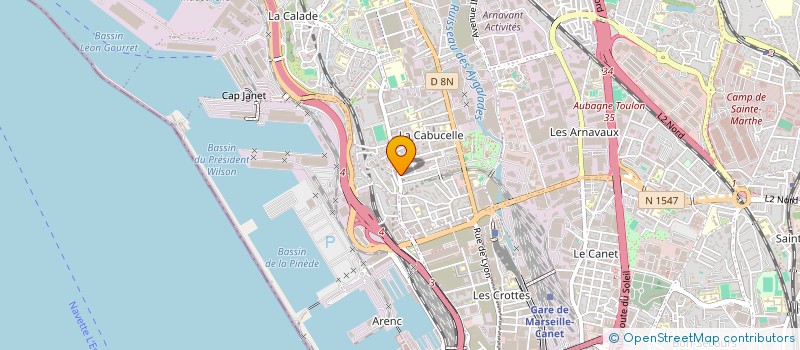 localisation de l'entreprise MADAME DJENNAT BOUZOUINA à MARSEILLE