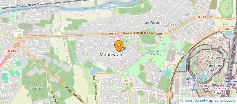 localisation de l'entreprise MADAME DJEYNABA SY  MONTEVRAIN