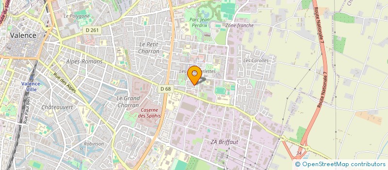 localisation de l'entreprise MADAME DJIDJA MOULAI  VALENCE