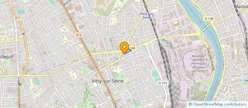 localisation de l'entreprise MADAME DJIHANE SLIMANI  VITRY-SUR-SEINE